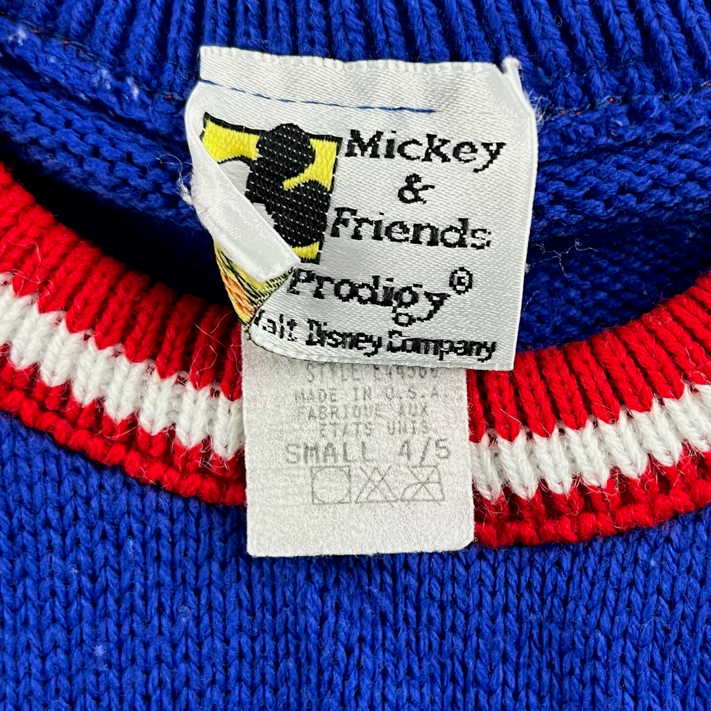 Vintage Mickey Mouse Football Crewknit 3/4T