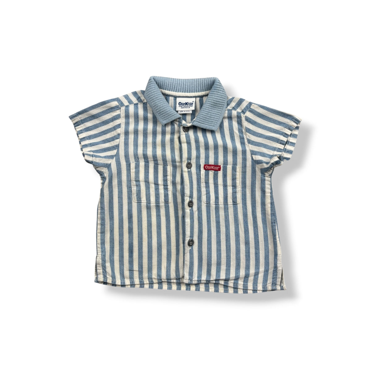 Vintage OshKosh Striped Polo Shirt 12-18 Mo