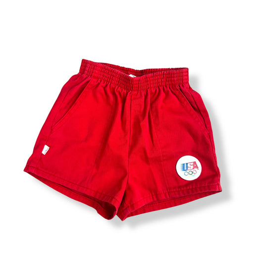 Vintage 80's USA Olympic Track Shorts 3/4T