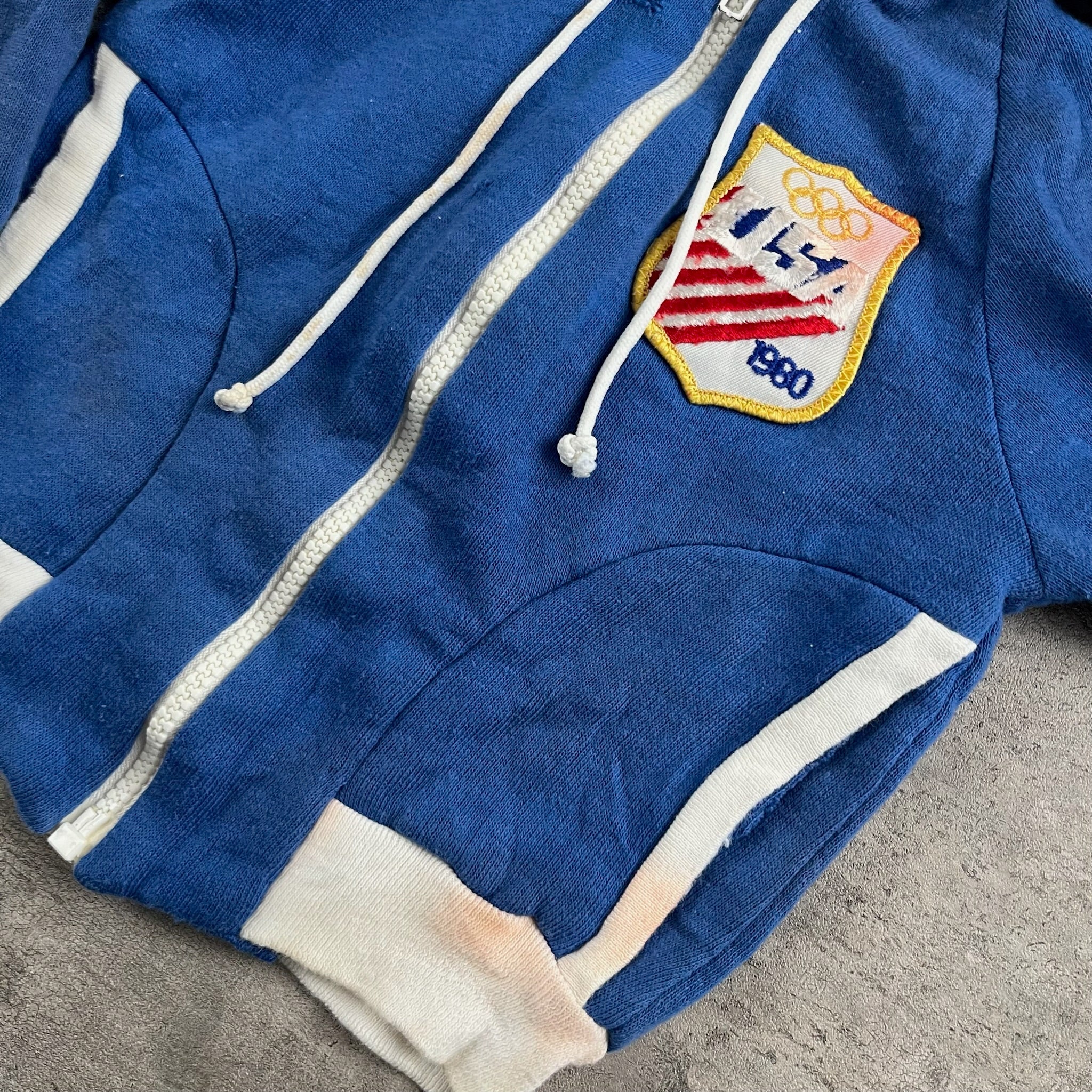 Vintage 1980 Olympics Zip Up 18 Months