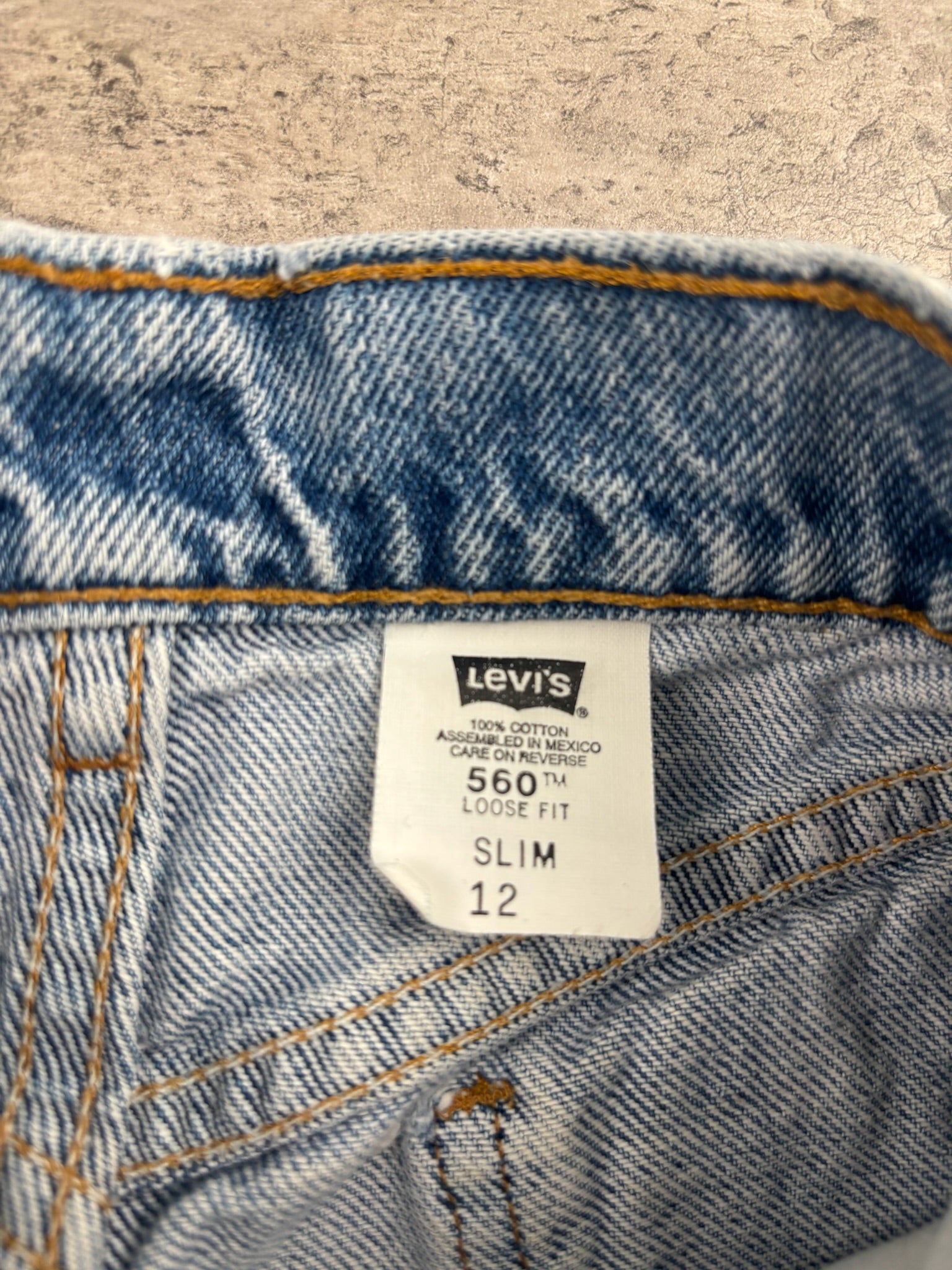 Vintage Orange Tab 560 Denim Shorts 10/12