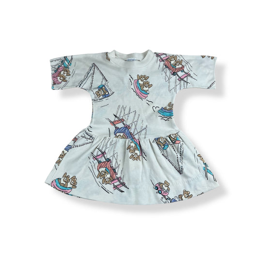 Vintage Picolo Teddybear AOP Dress 2T