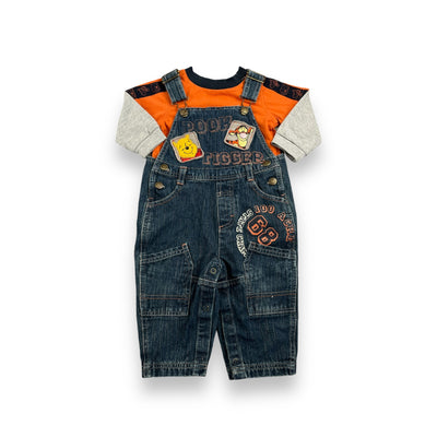 Y2K Winnie The Pooh Overalls 2T