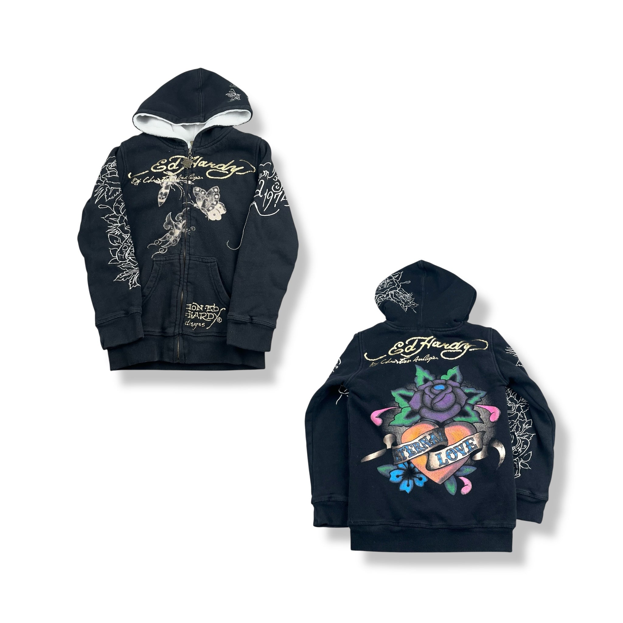 Ed Hardy True Love Zip-Up Hoodie