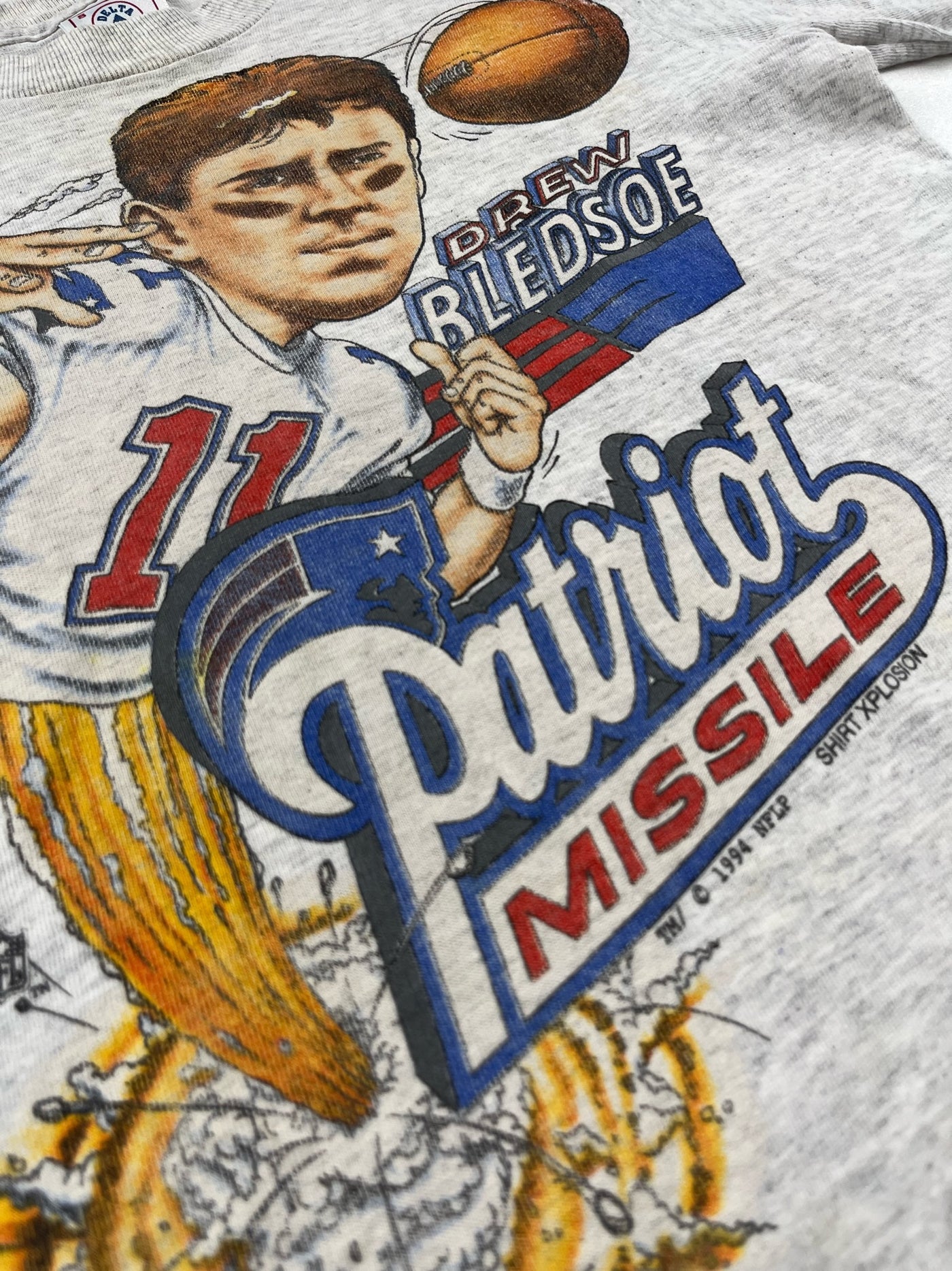 Vintage ‘94 Drew Bledsoe Patriots T-Shirt 4T