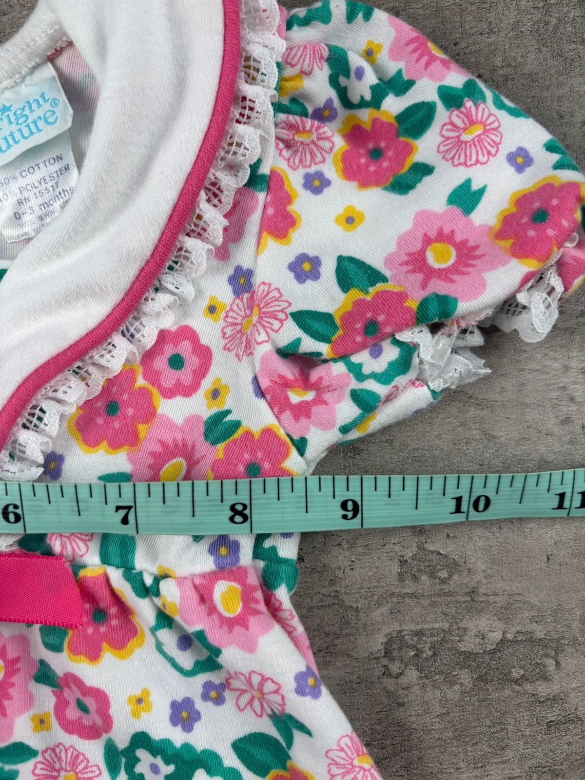 Vintage Floral Romper 0-3M