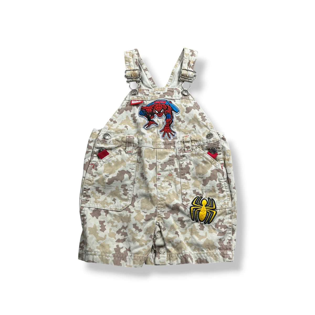 Vintage Spider-Man Shortalls 18 Months