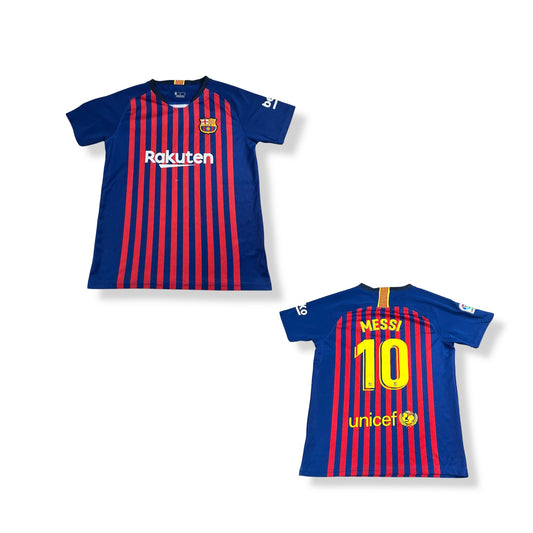 Messi Barcelona Soccer Jersey Youth Medium