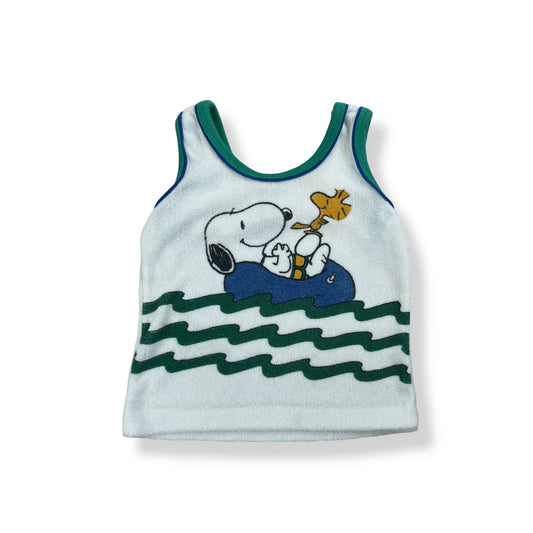 Vintage Snoopy Terry Cloth Tanks 12-18 Months