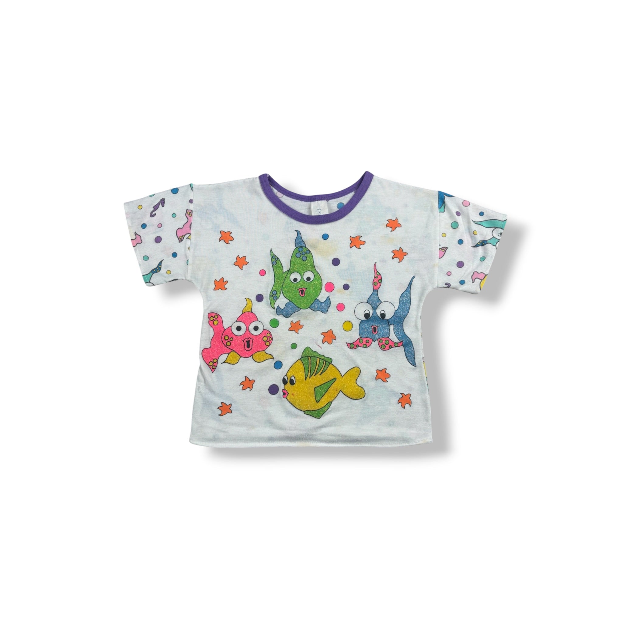 Vintage Fish Pj Top 3/4T