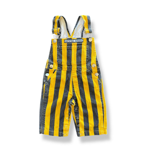 Game Bibs Striped Overalls 18 months
