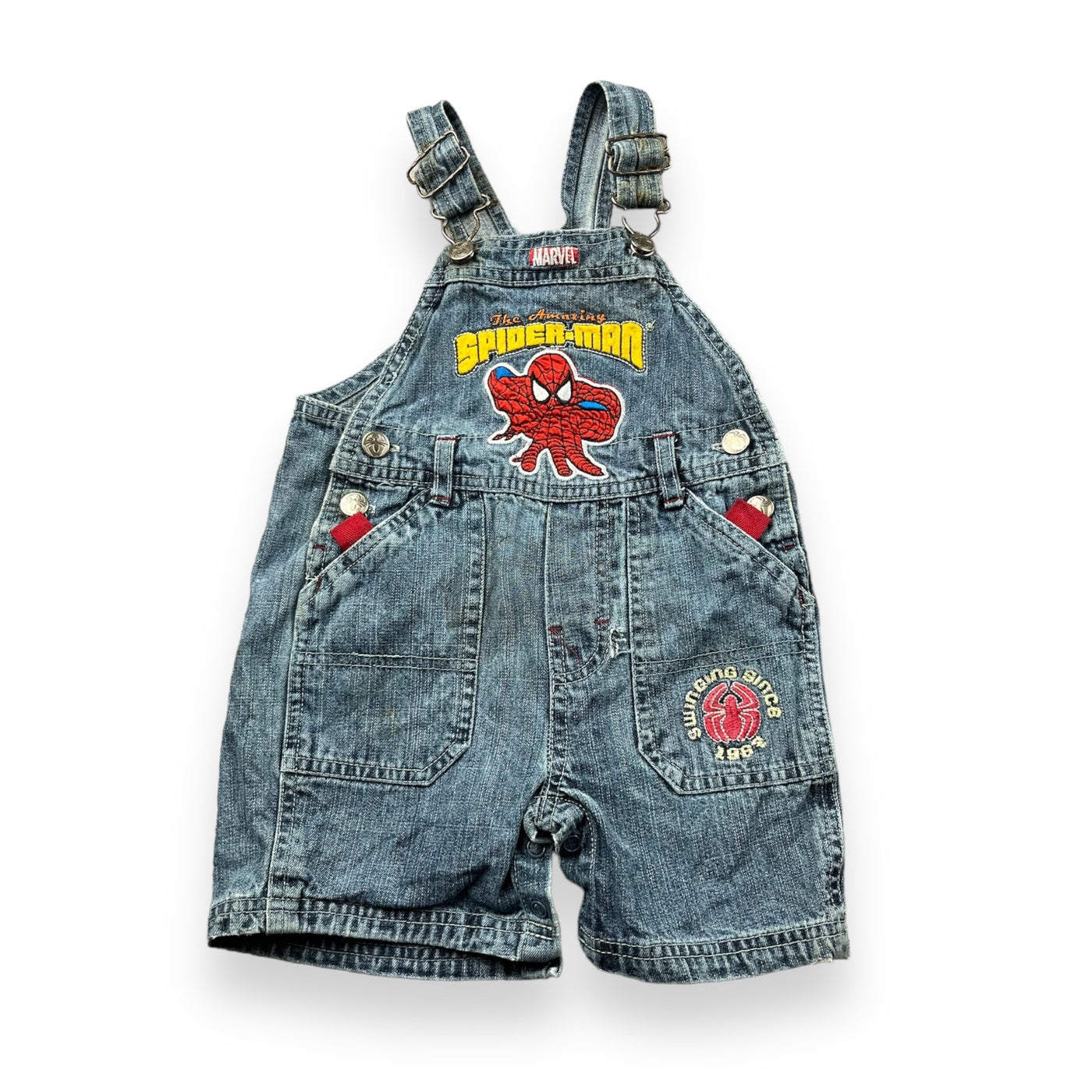 Y2K Spider-Man Shortalls 18-24 Months