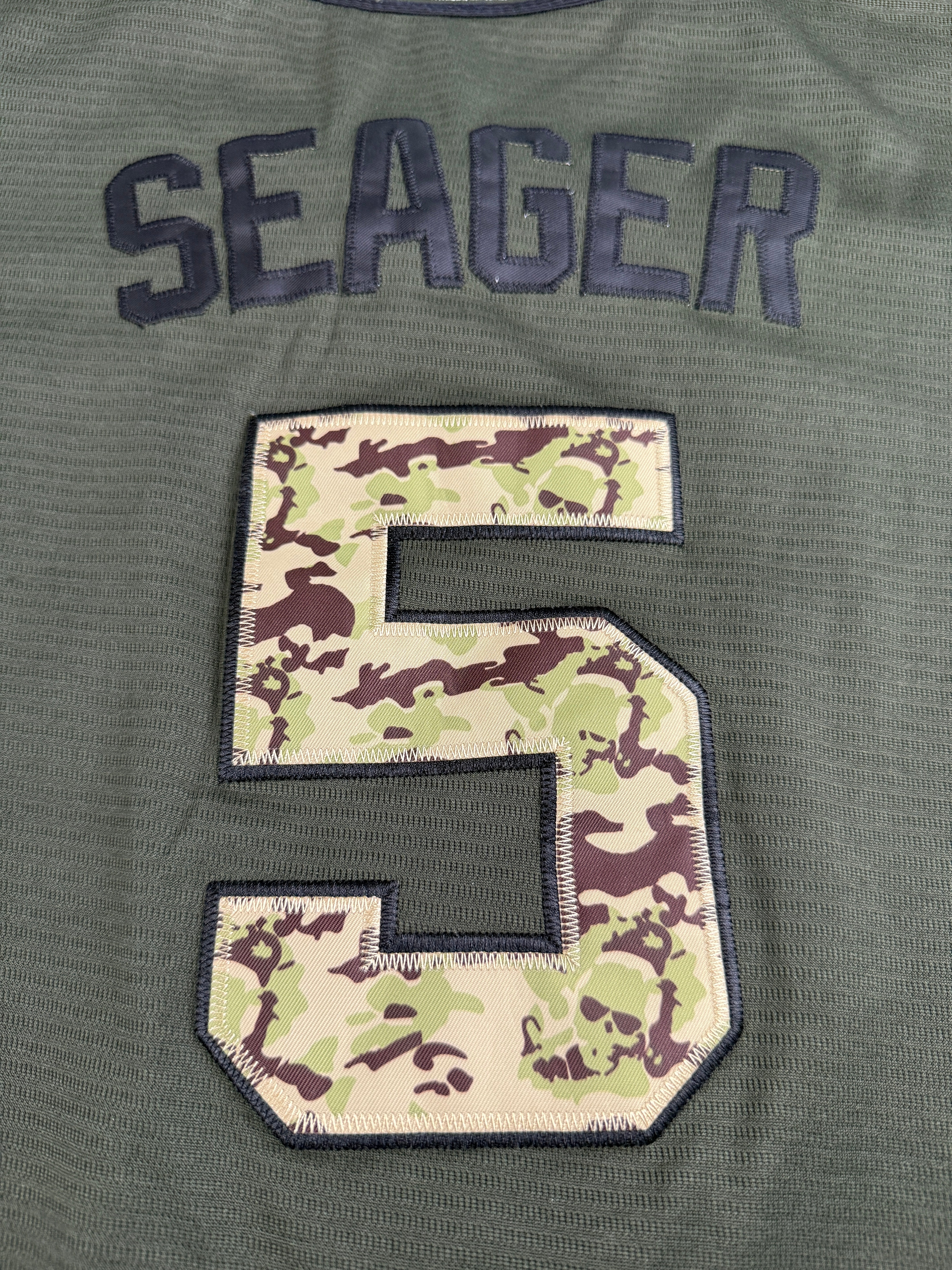 Los Angeles Dodgers Kyle Seager Salute To Service Stitched Jersey Youth Small