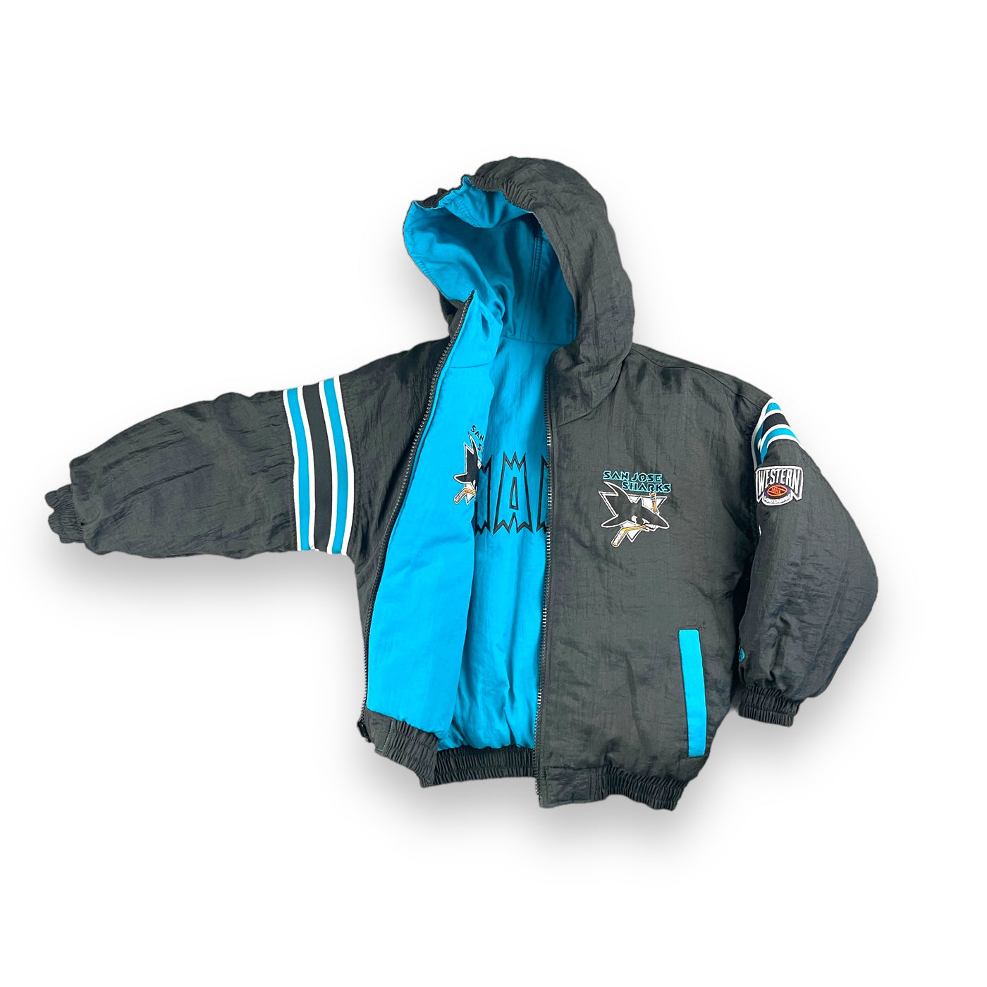 Vintage Pro Player San Jose Sharks Puffer Youth Large