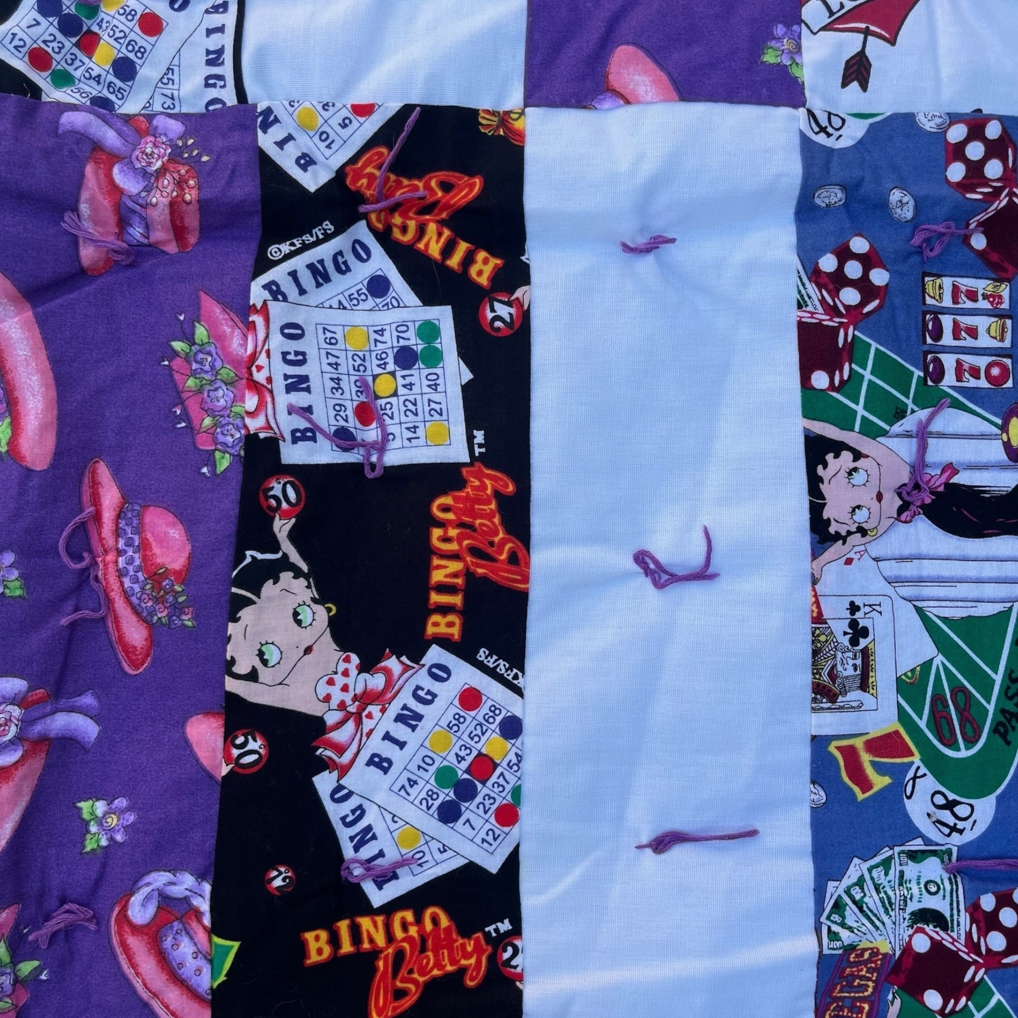 Vintage Handmade Betty Boop Quilt