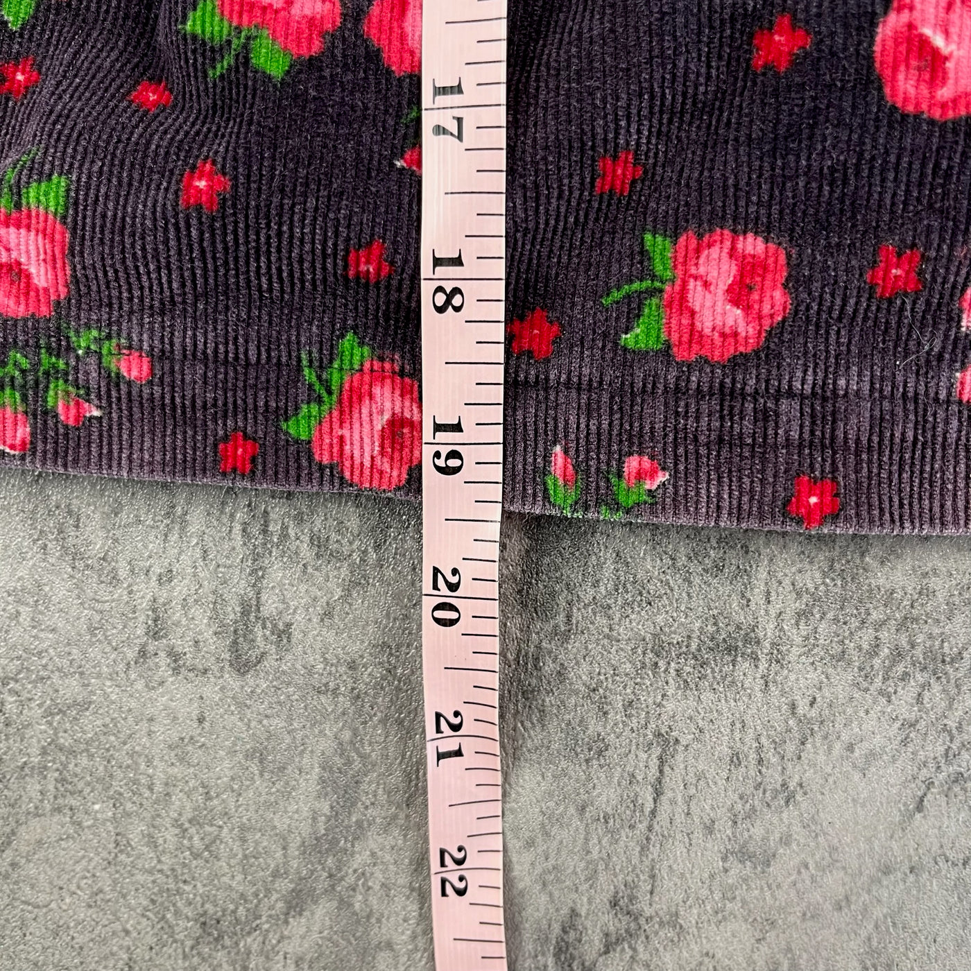 Vintage OshKosh Floral Corduroy Dress 3T