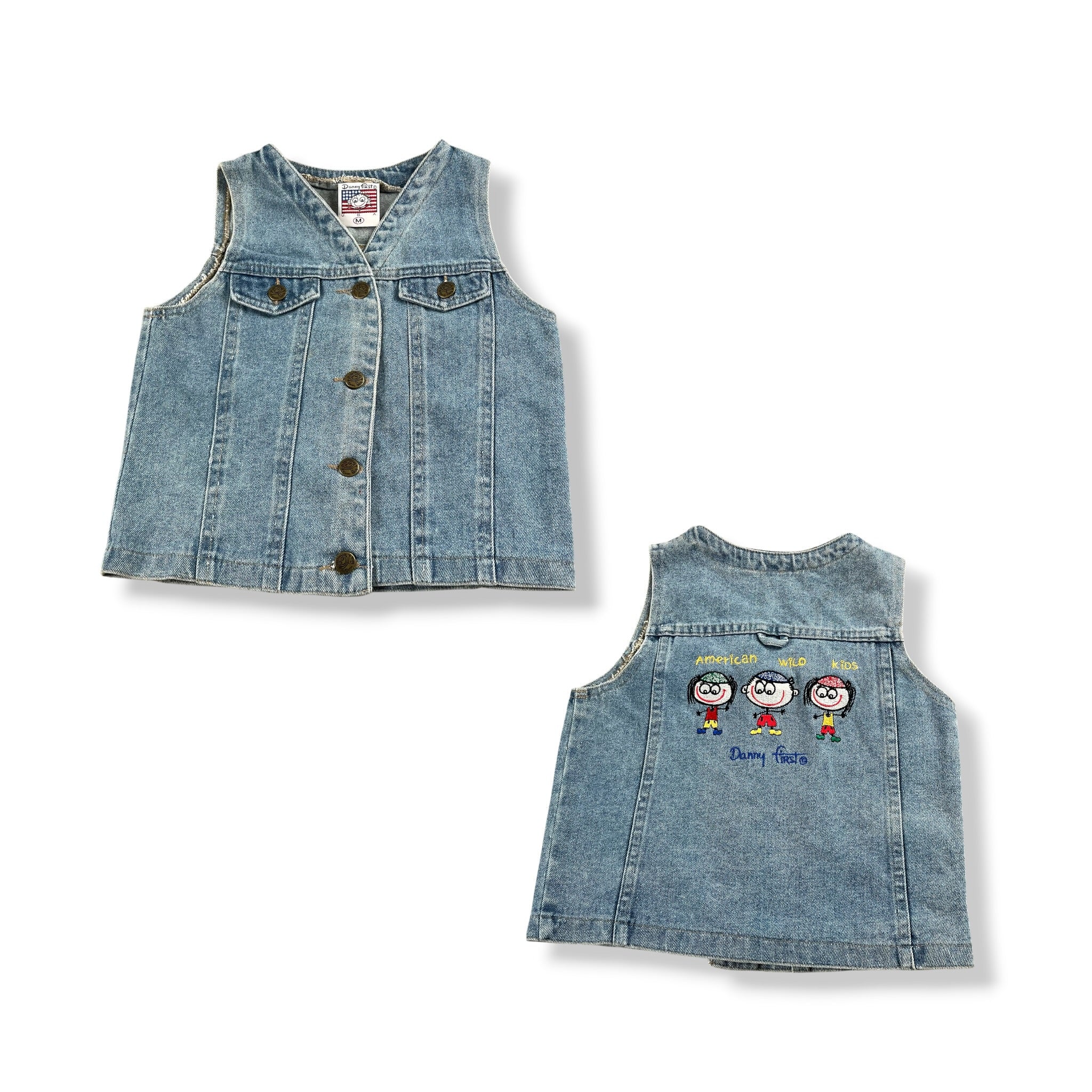 Vintage Dannys First Denim Vest 4/5T