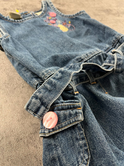 Vintage Classic Winnie The Pooh Denim Dress 2T