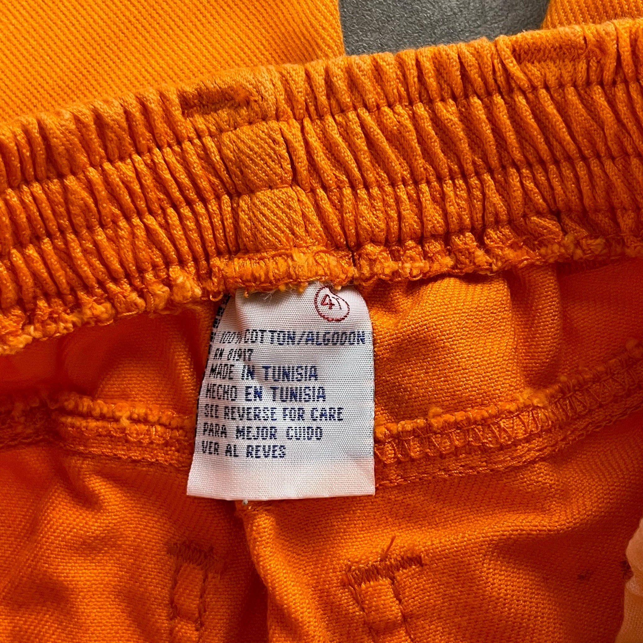 Vintage Orange Denim Jeans 4T