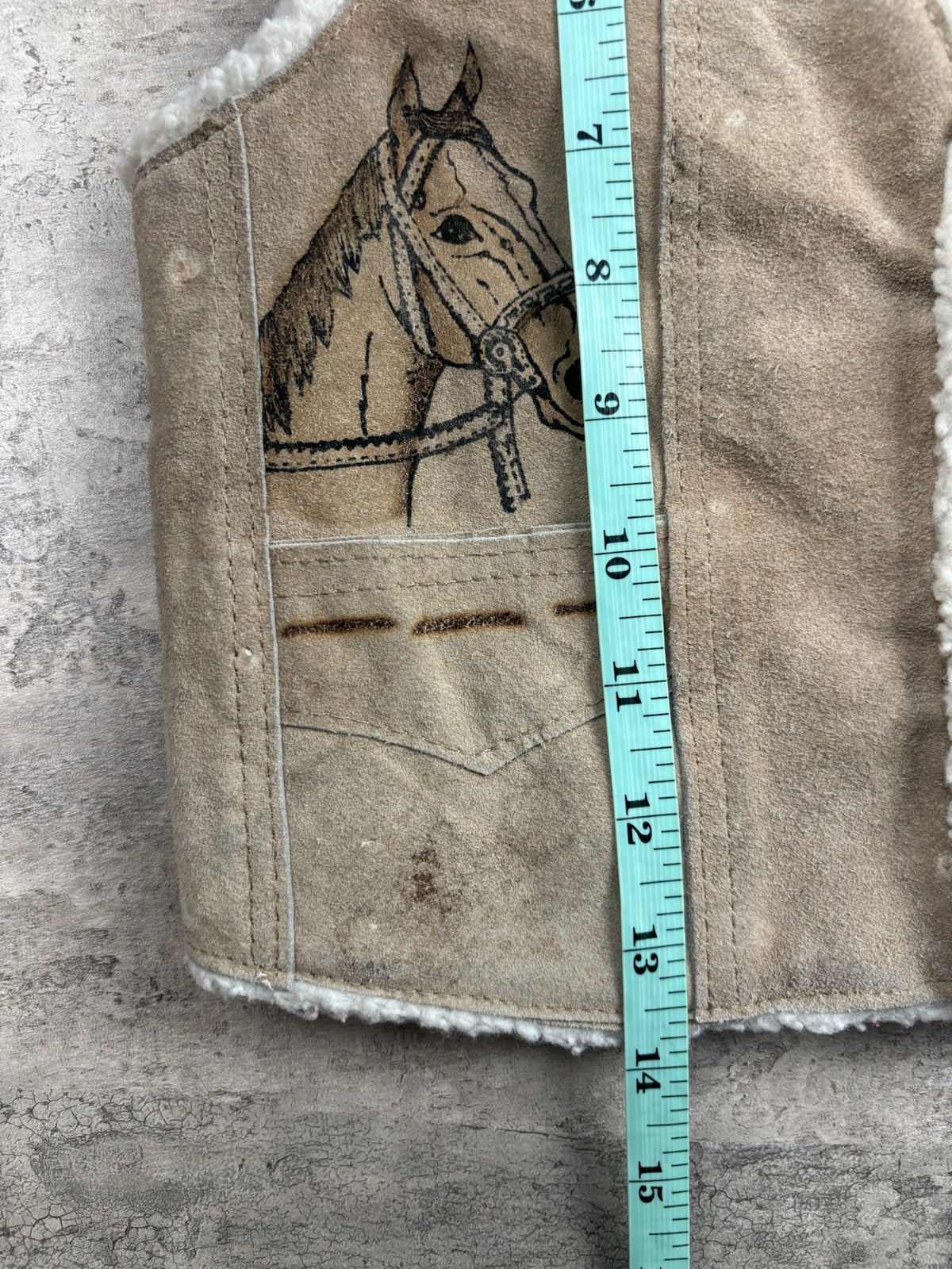 Vintage Horse Sherpa Vest 3T