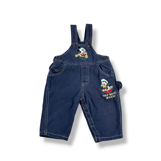 Vintage Disney Baby Mickey Overalls 12 Months