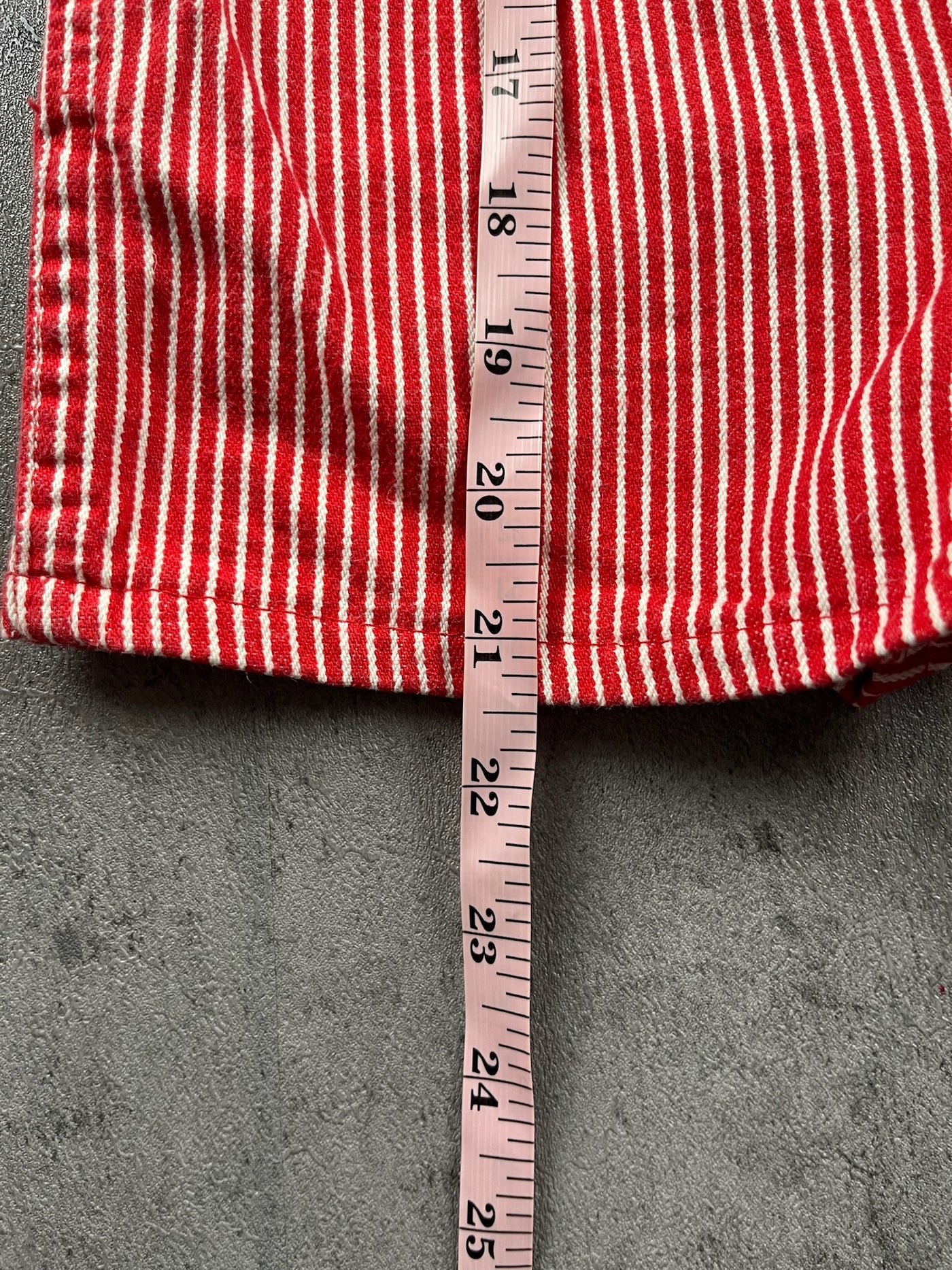 Vintage OshKosh Hickory Striped Shortalls 3/4T