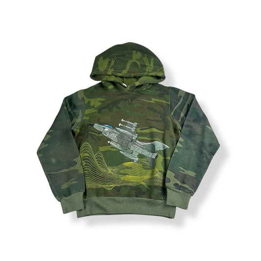 Vintage Camo Plane Hoodie 6x