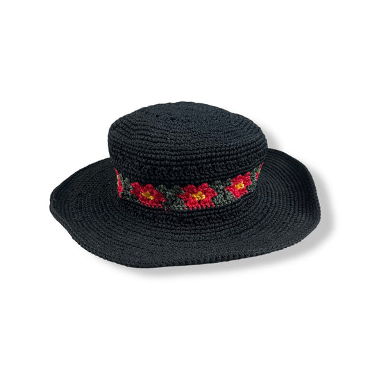 Wide Brim Floral Hat Toddler 2-5T