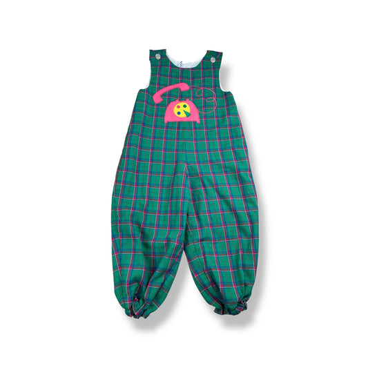 Vintage Gingham Telephone Romper 5T