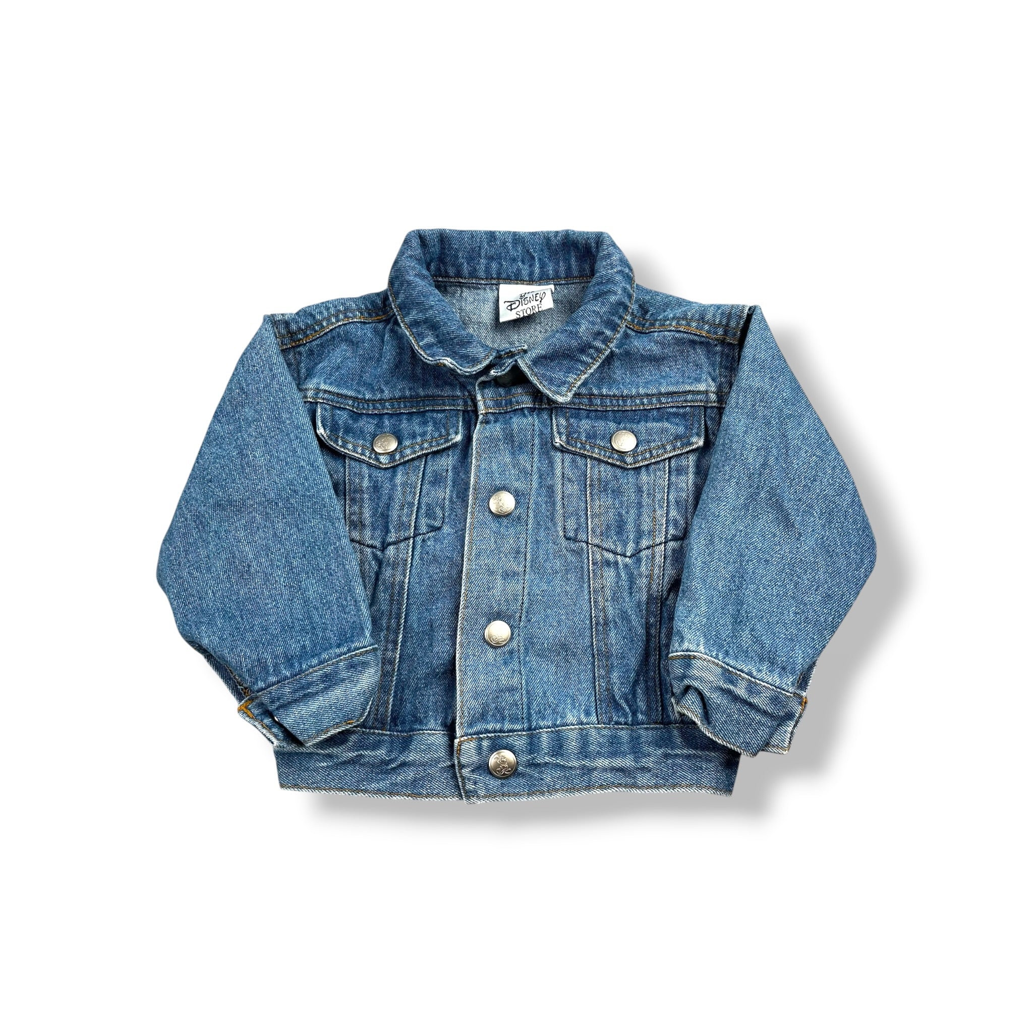 Vintage Disney Mickey & Friends Denim Jacket 12-18 Mo