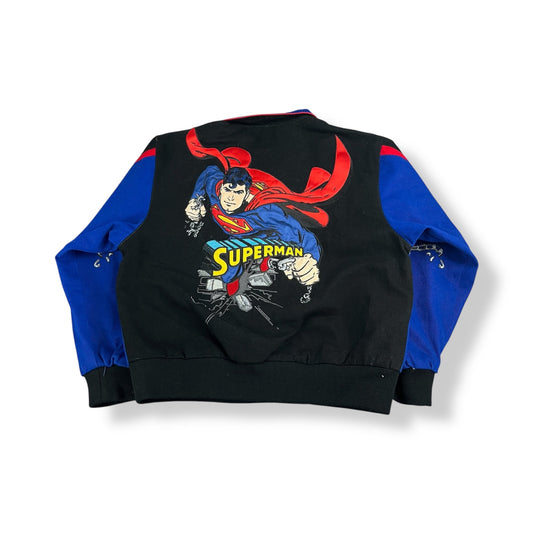 Vintage JH Design Superman Racer Jacket Youth XL