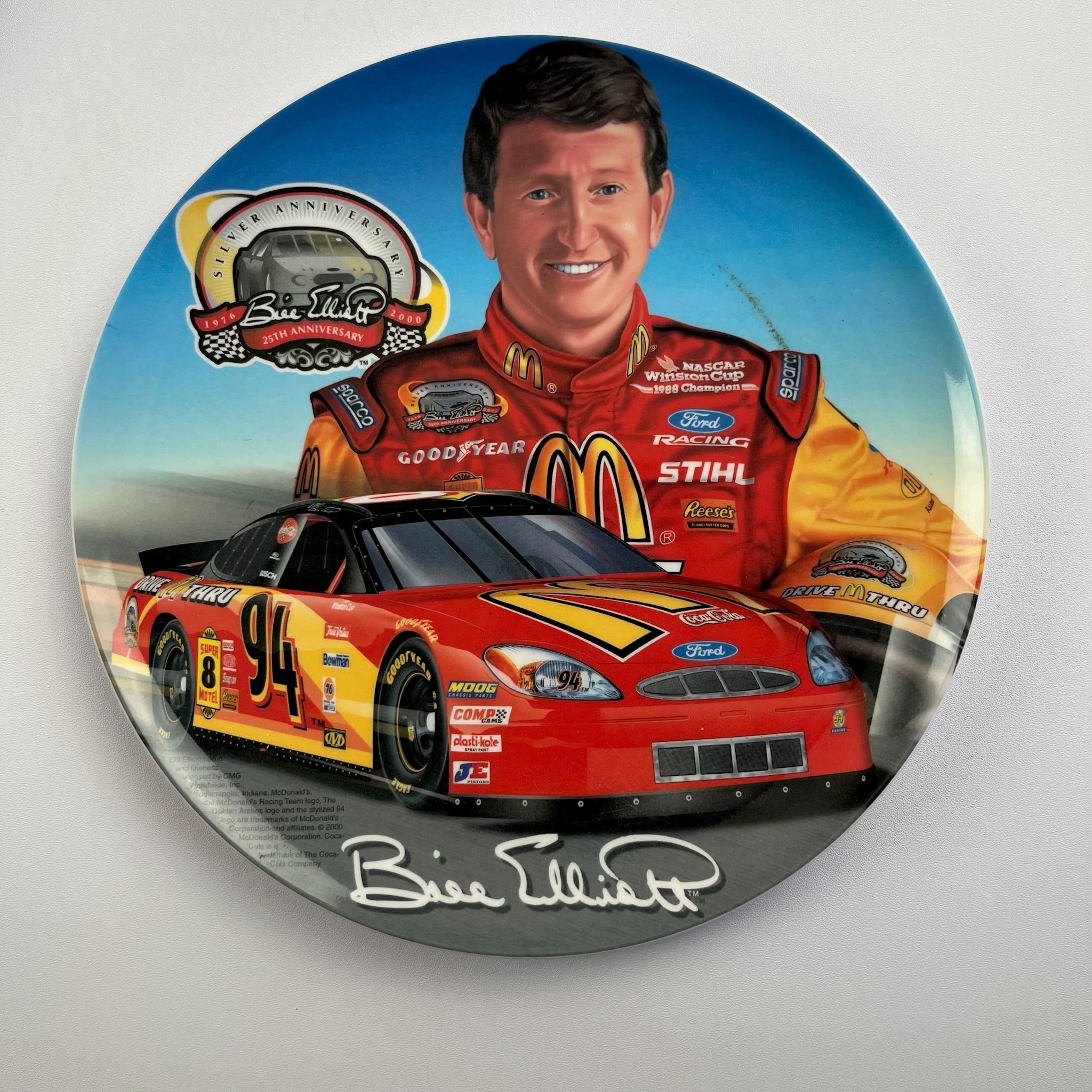 Vintage Bill Elliot Plate