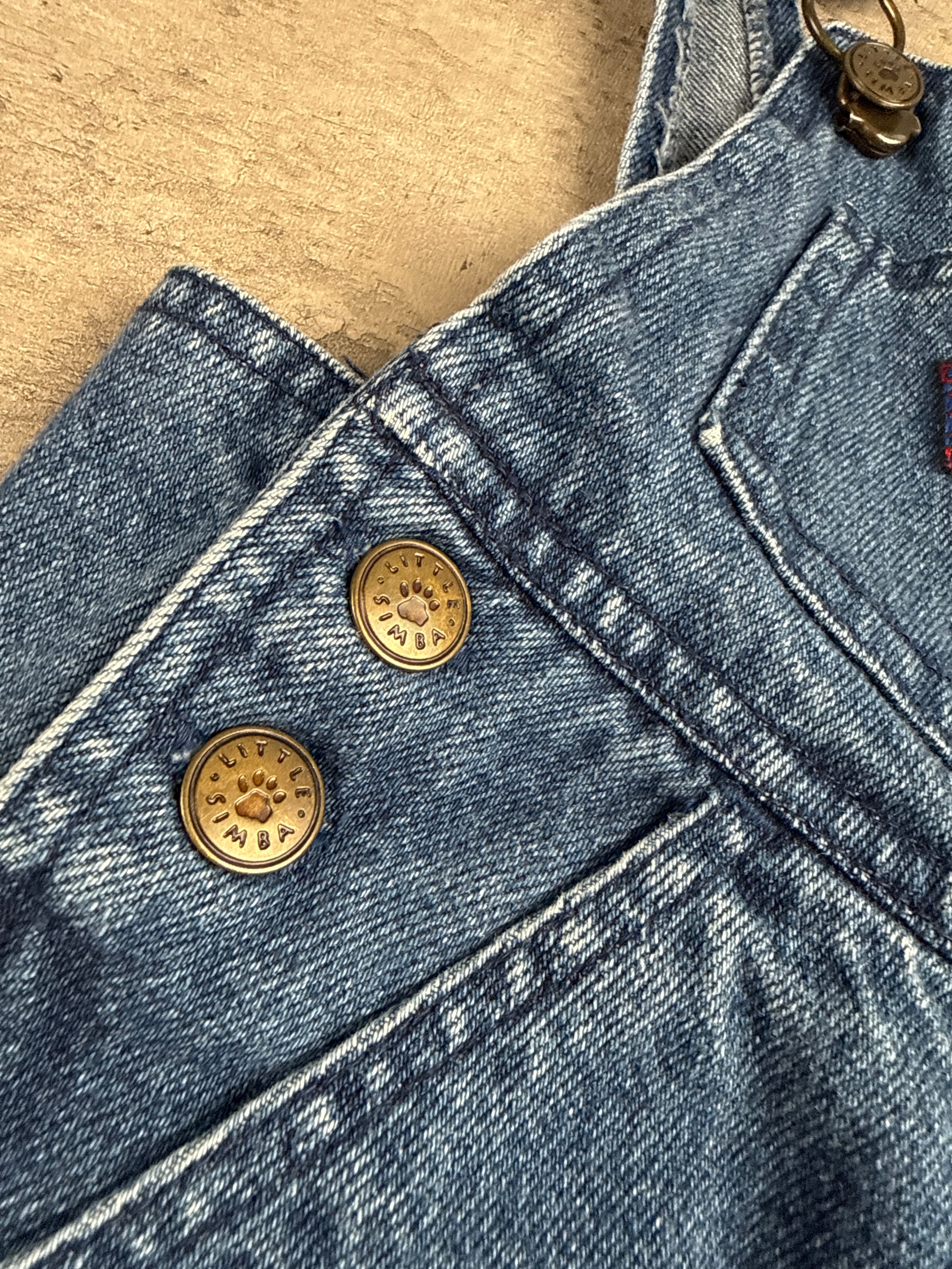 Vintage Simba Lion King Overalls 3T