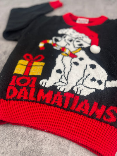 Vintage 101 Dalmatians Holiday Crewknit 3/4T