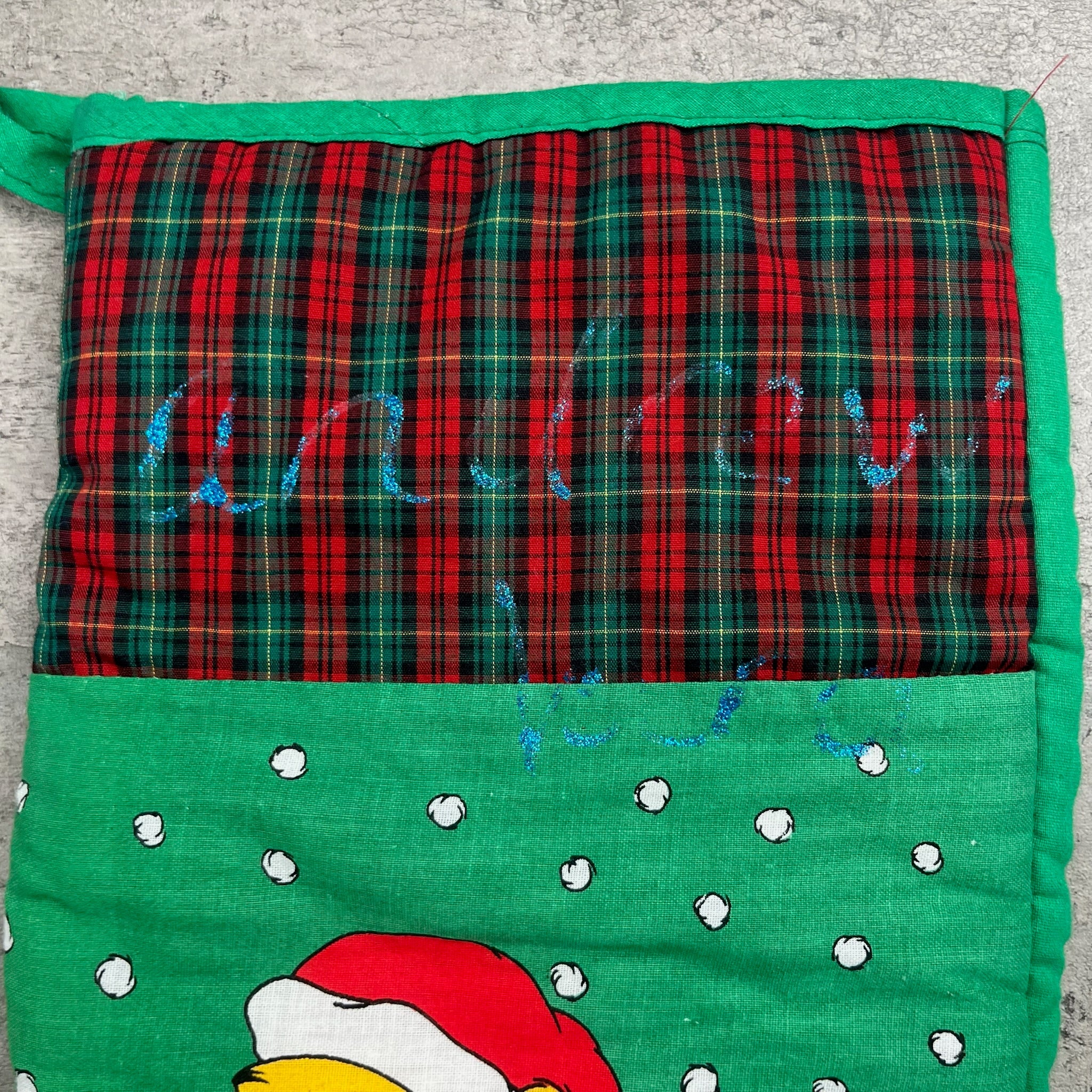 Vintage Winnie the Pooh Holiday Stocking