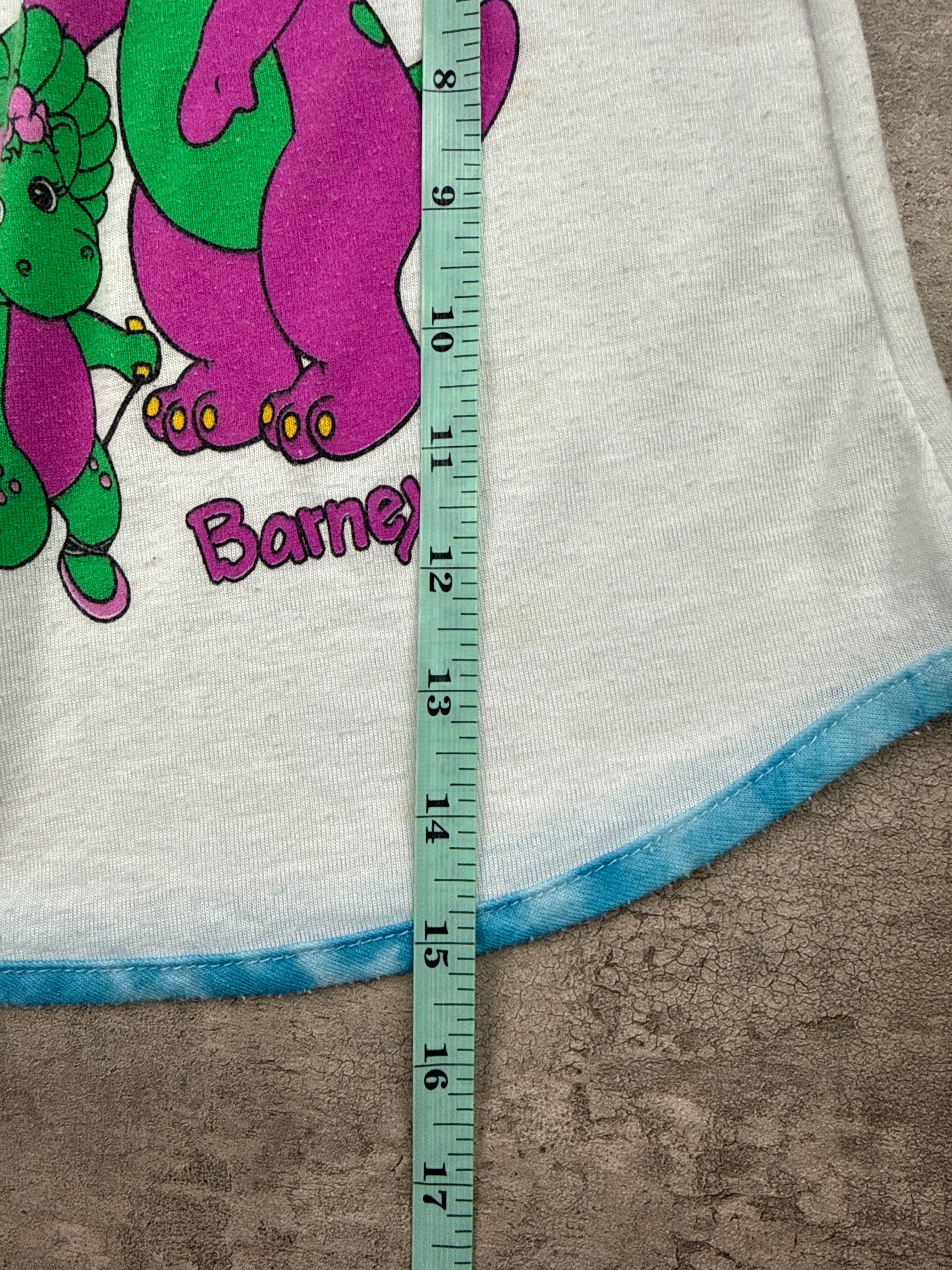 Vintage Barney & Baby Bop PJ Top 3T