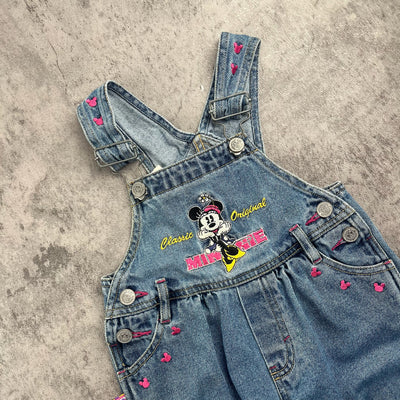 Vintage Minnie Mouse Overalls 2T