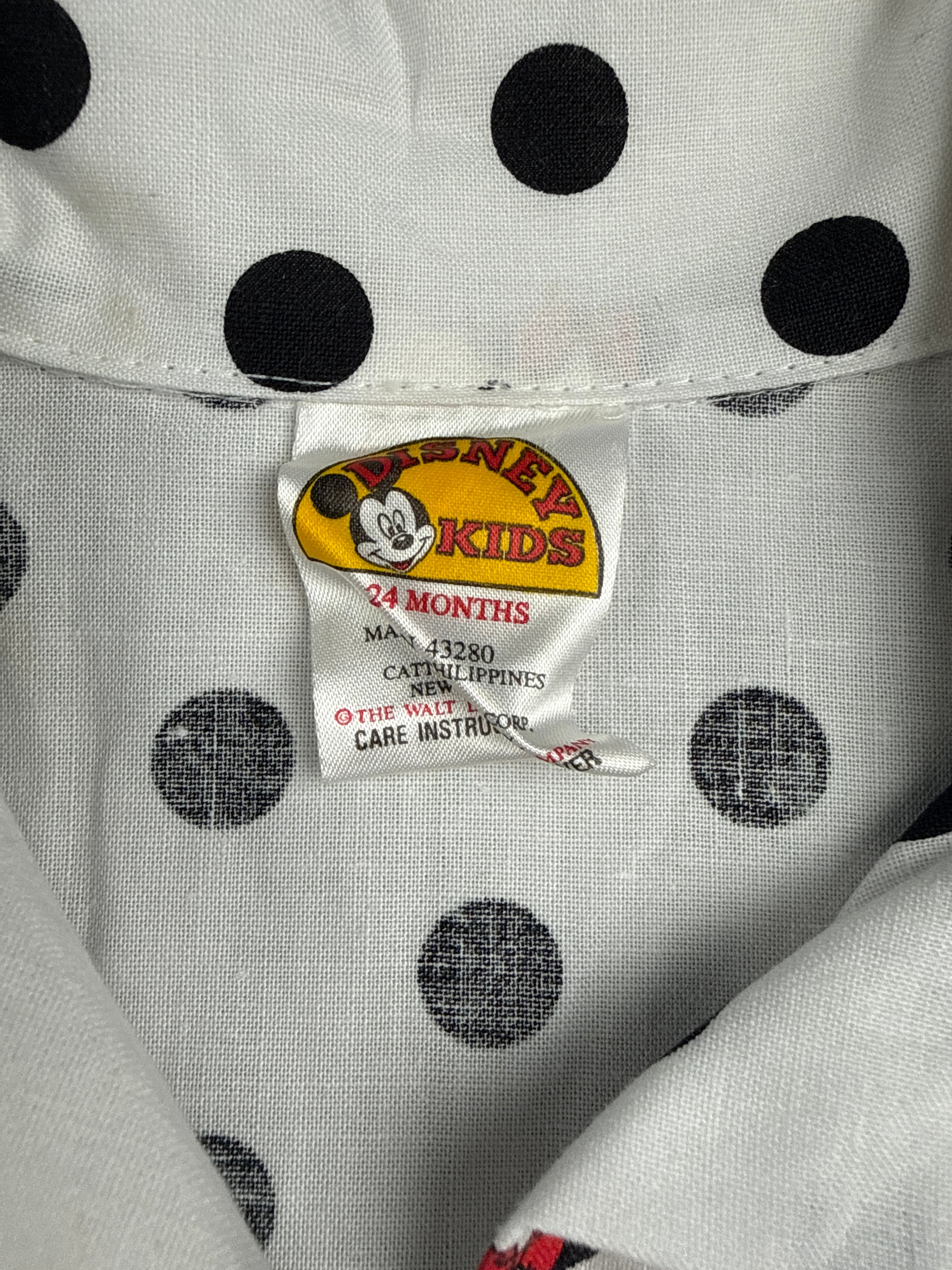 Vintage Disney Mickey & Minnie Romper 24 Mo