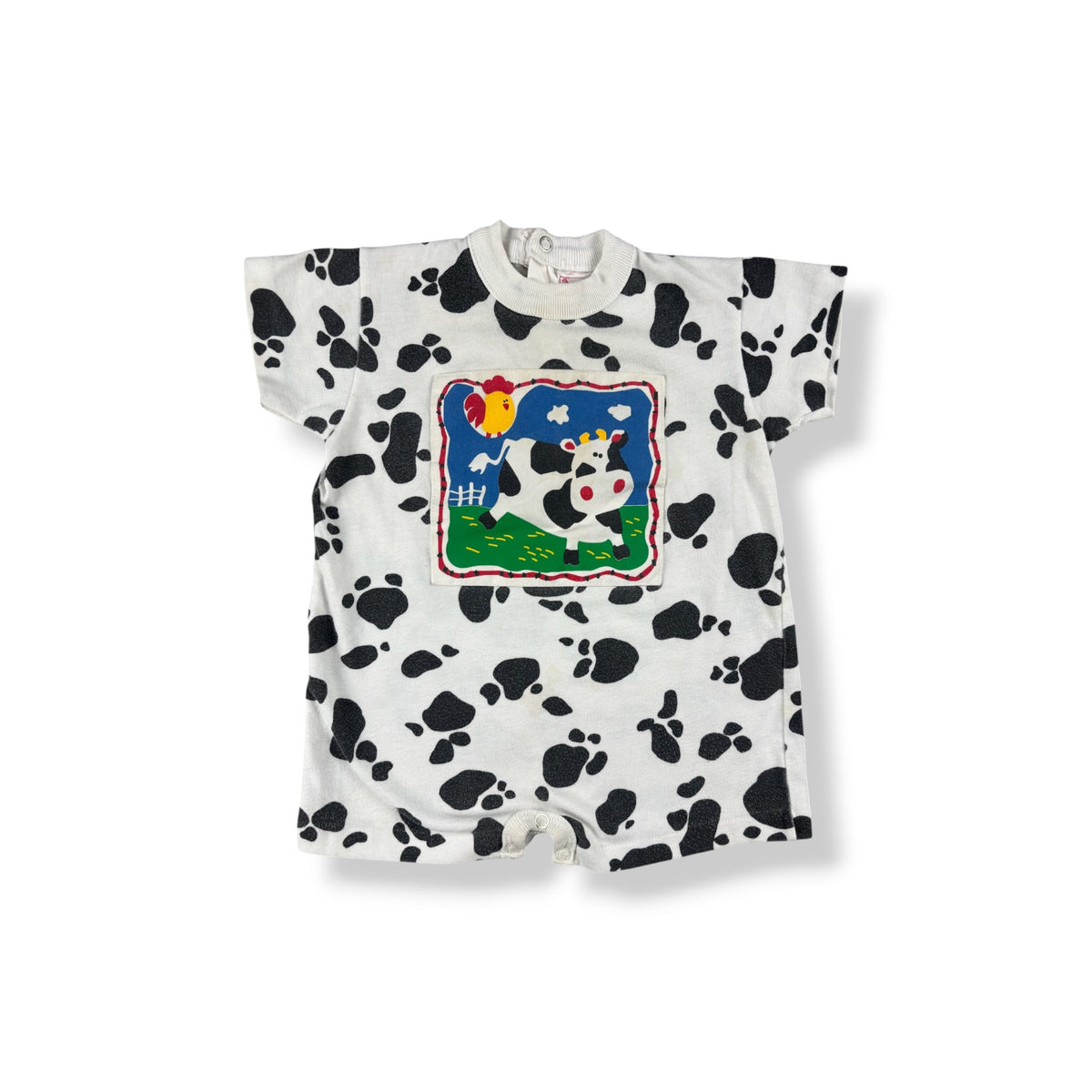 Vintage Buster Brown Cow Romper 12 Mo