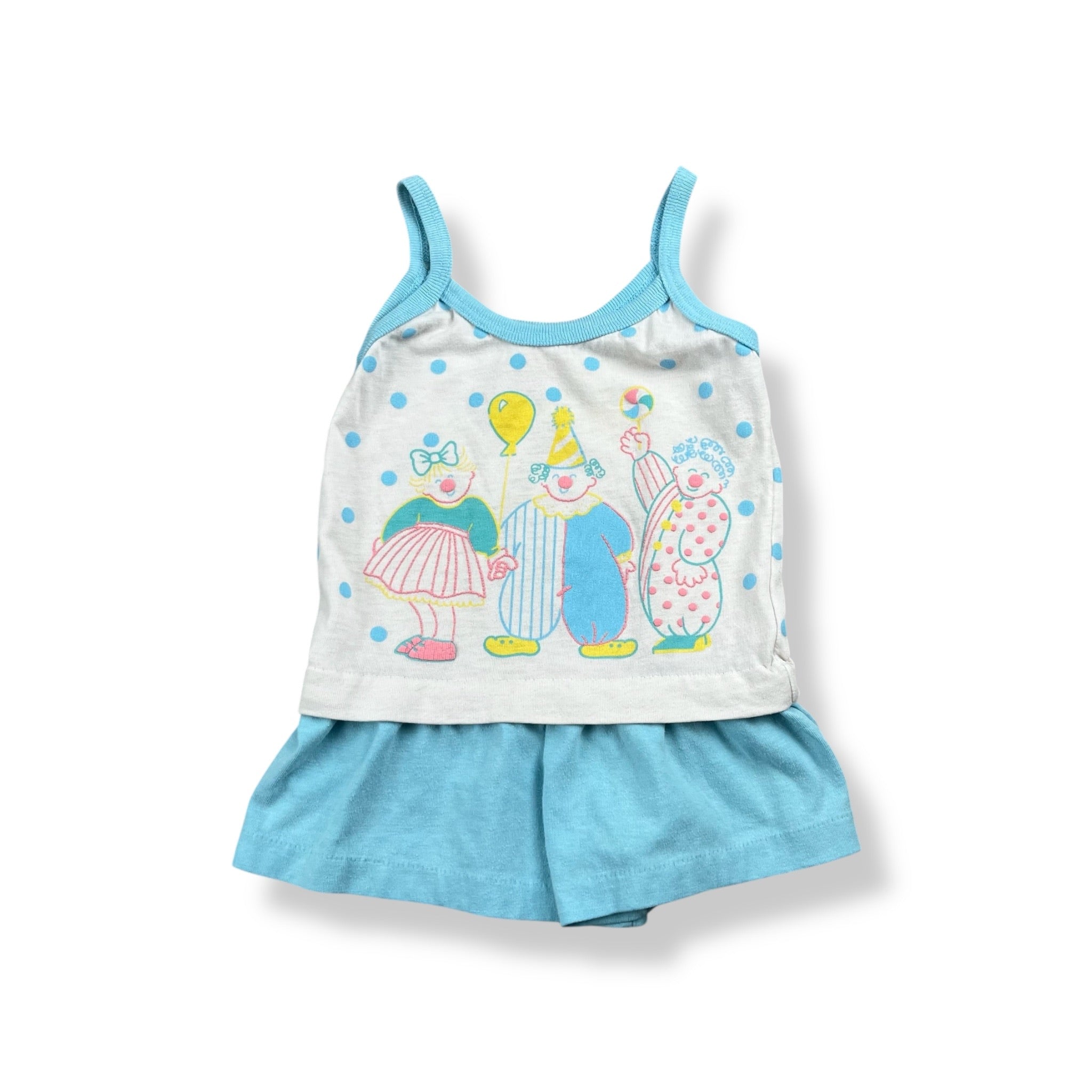 Vintage Clown Romper 18 Months
