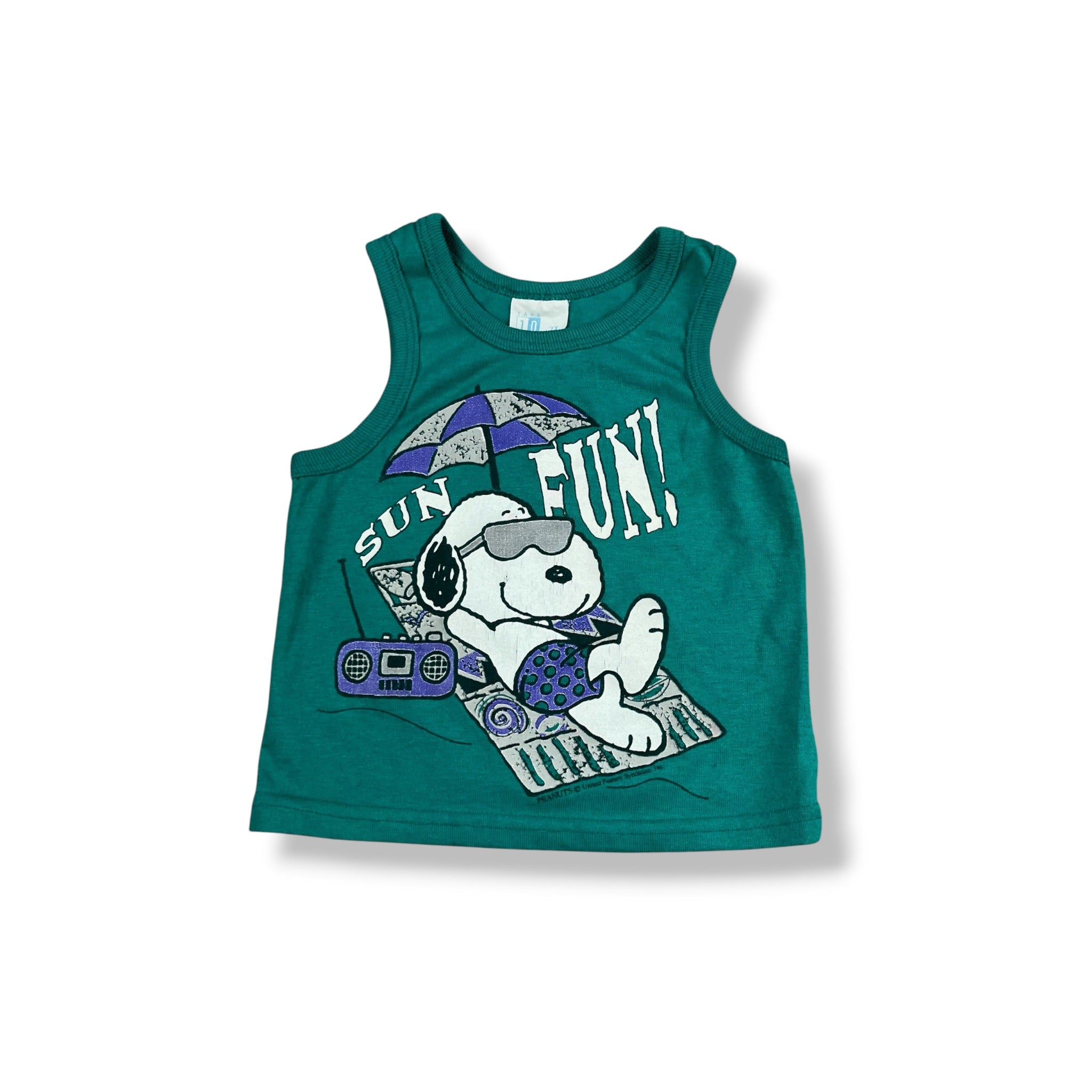Vintage Snoopy Tank 18 Months