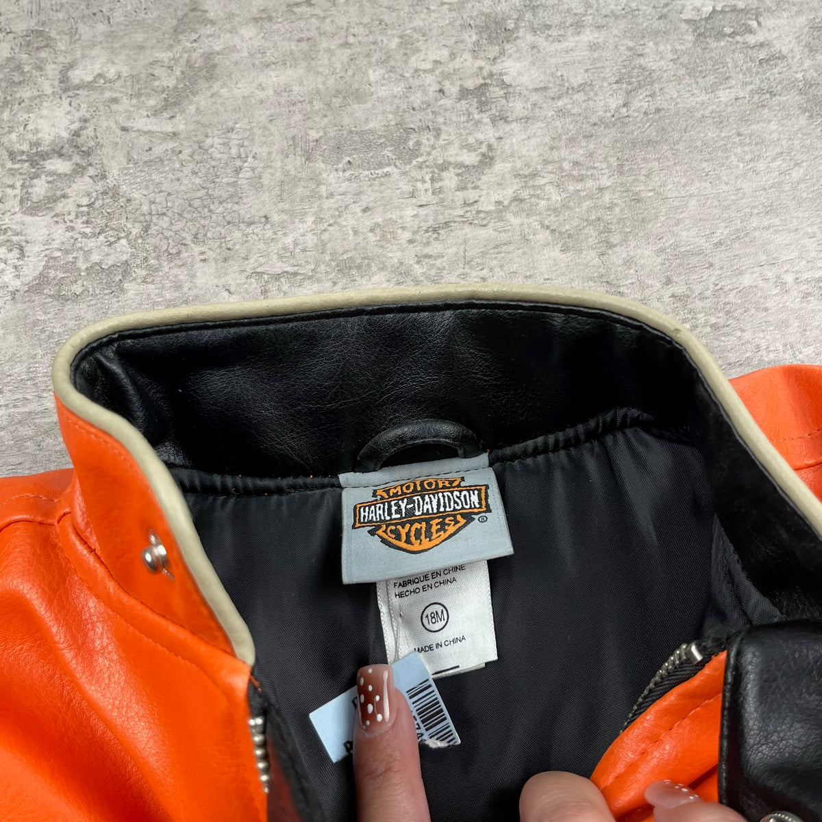 Vintage Harley Davidson Moto Jacket 3T