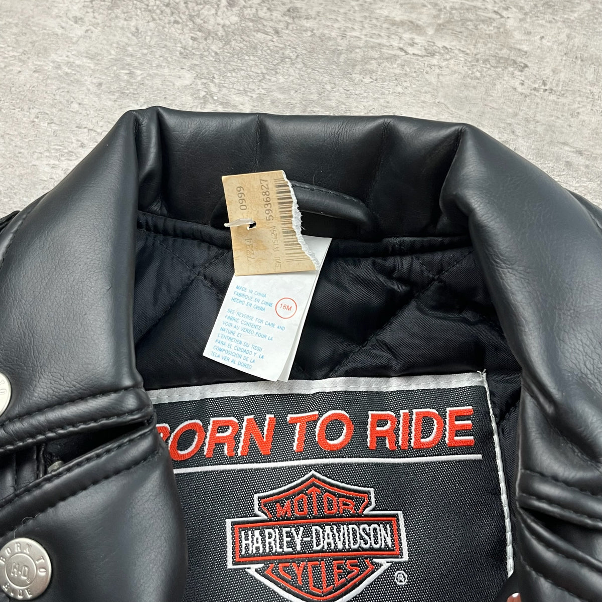 Vintage Harley Davidson Jacket 18-24 Mo