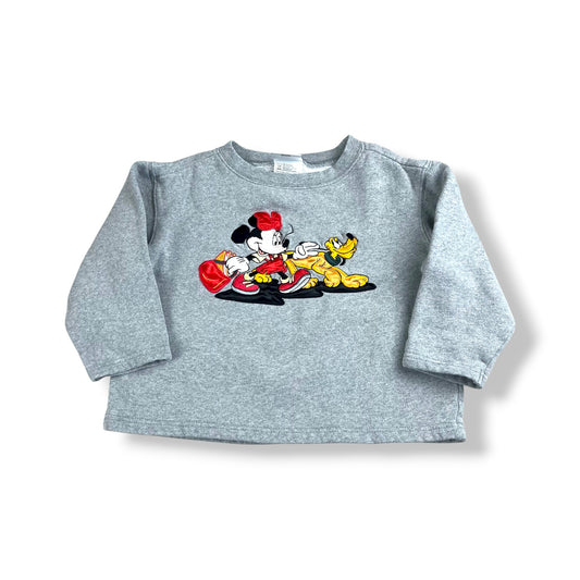 Vintage Minnie Mouse & Pluto Crewneck 2T