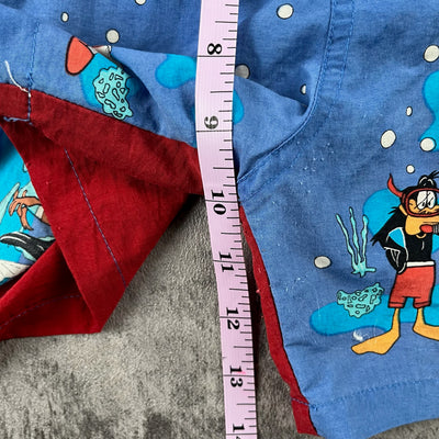 Vintage Looney Tunes Swim Shorts Youth Medium