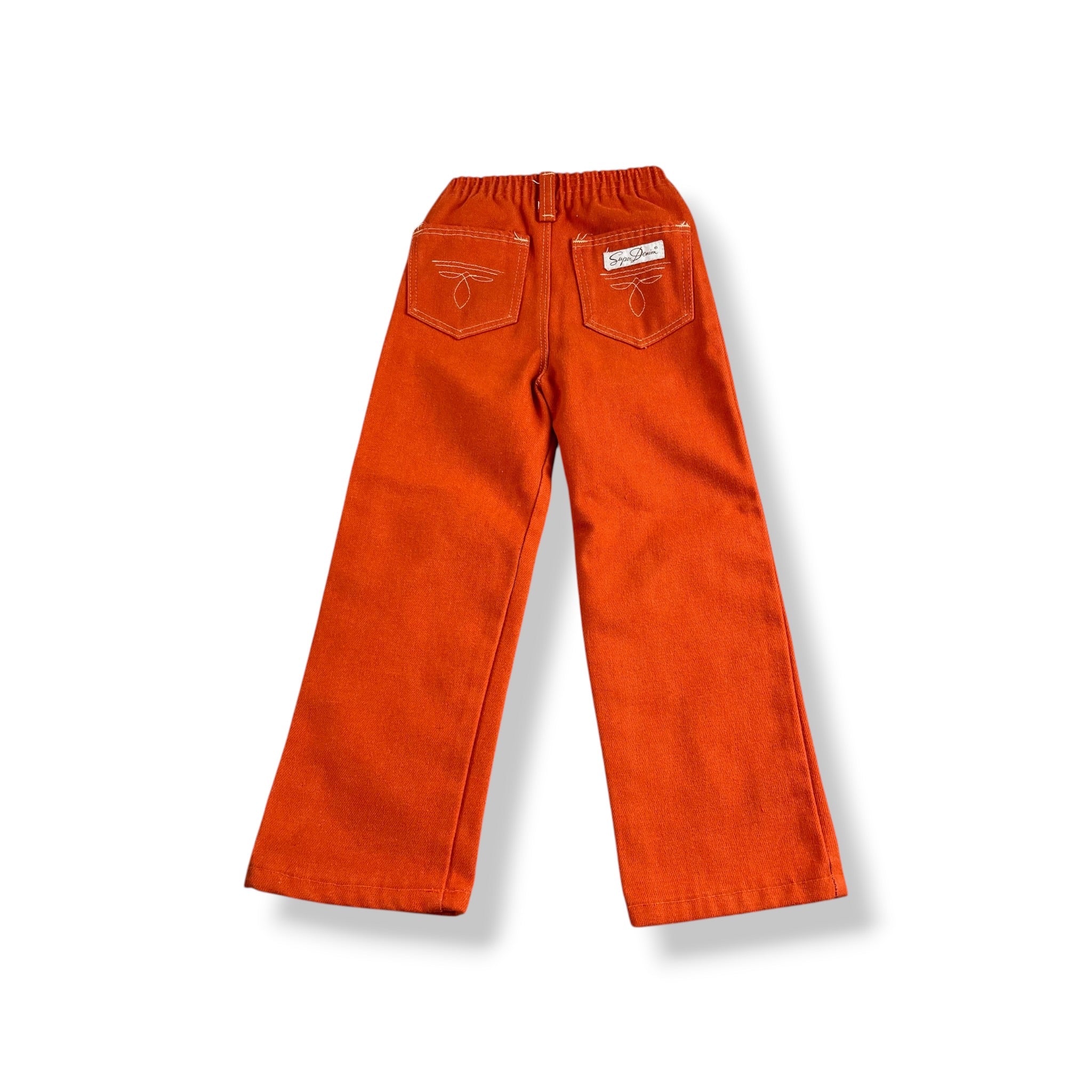 Vintage Orange Denim Pants 4T