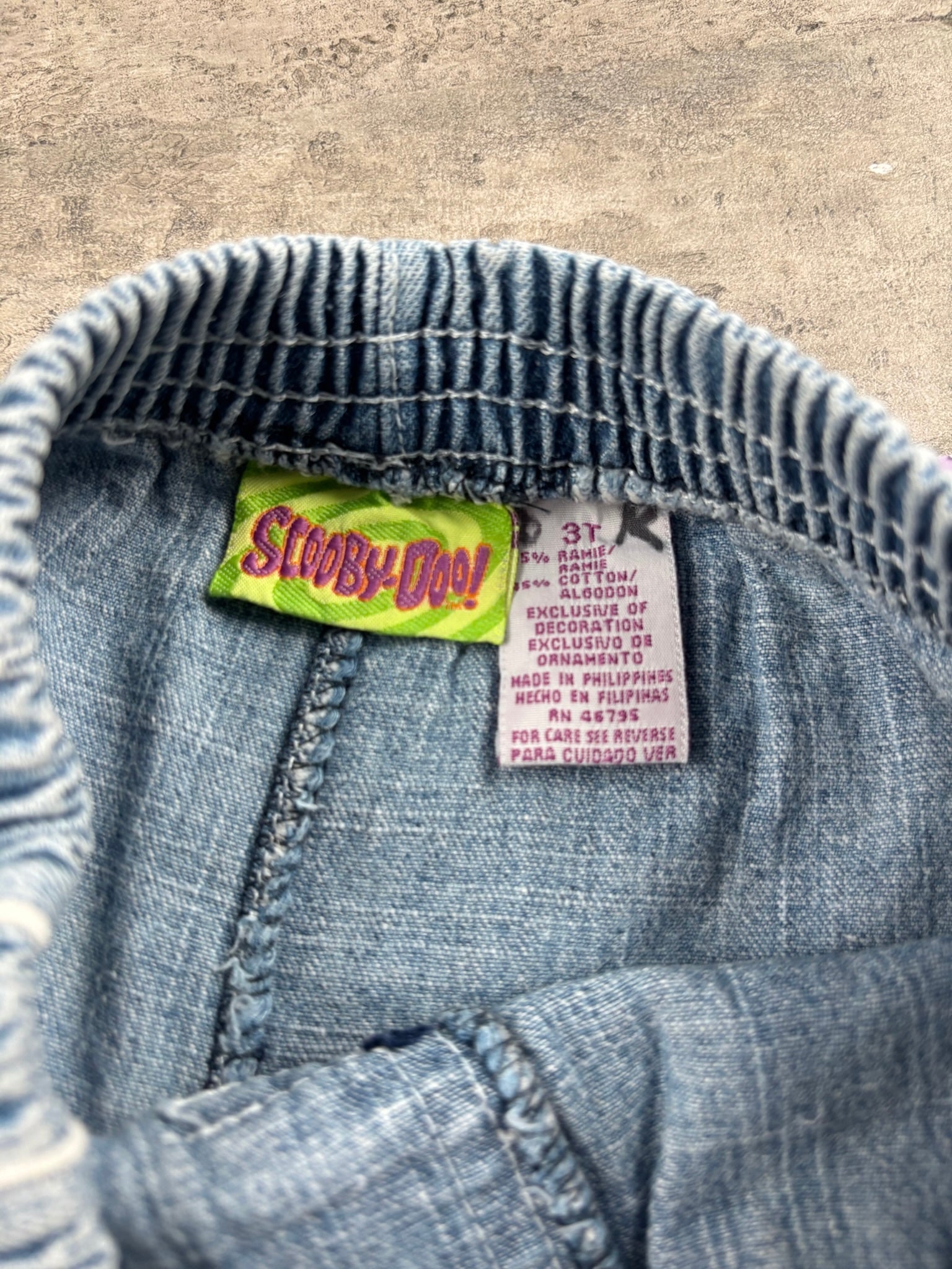 Vintage Scooby Doo Denim Shorts 3T