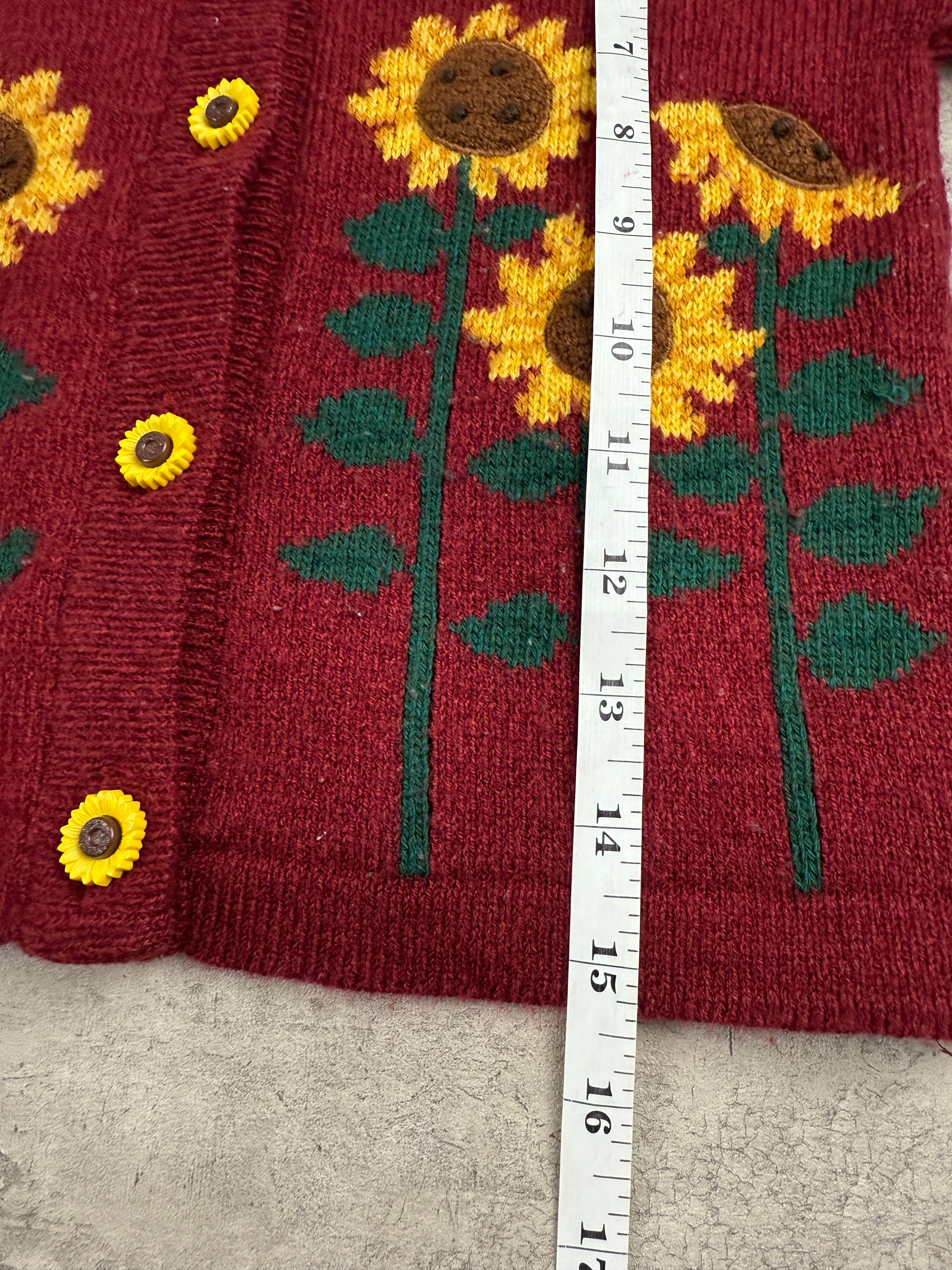 Vintage Sunflower Cardigan 3T