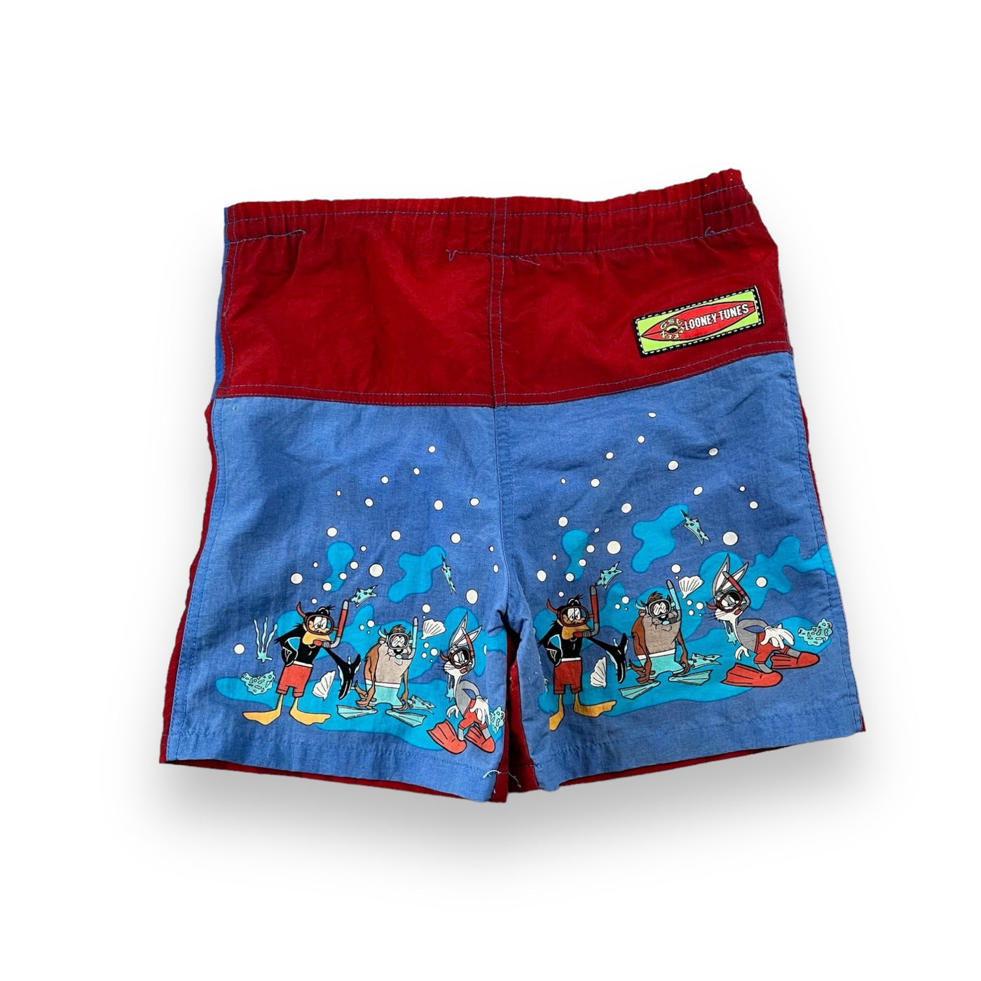 Vintage Looney Tunes Swim Shorts Youth Medium