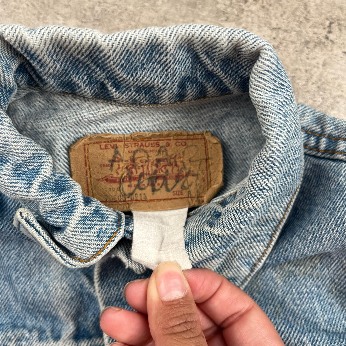 Vintage Levis Upcycled Skid Row Jacket 3T